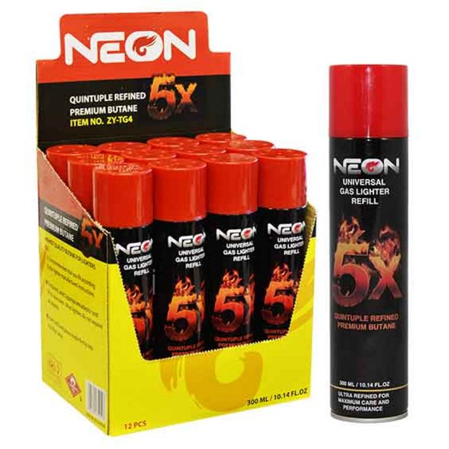 Neon 5X Refined Premium Butane (12 Ct)