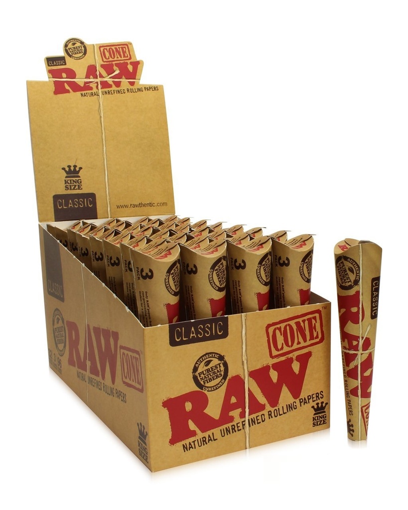 RAW Cone Classic 3 Pack King Size 32 Ct