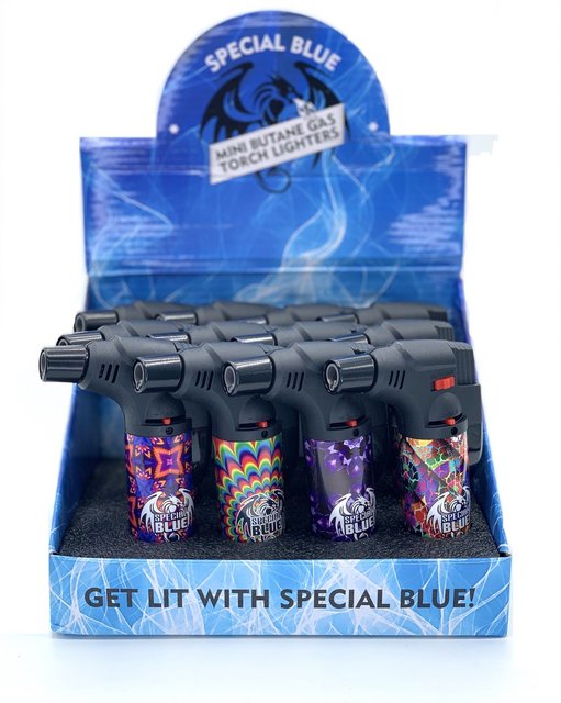 Special Blue Mini Butane Gas Torch Lighters