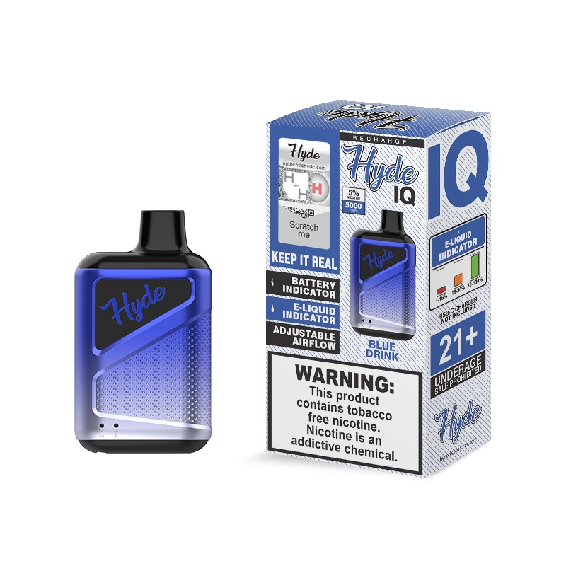 Hyde IQ 5% Disposable (8 ML) 5000 Puffs (10 Ct) Box