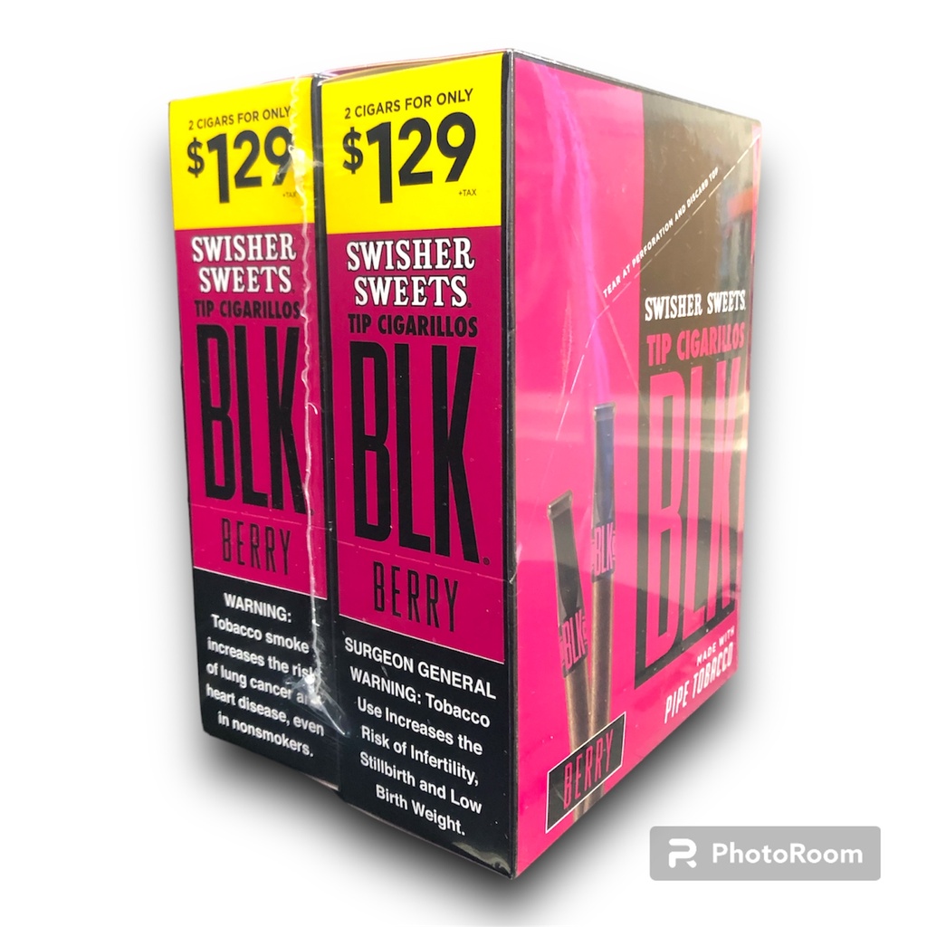 Swisher Sweet Cigarillos BLK 2/1.29 (30Ct) Box