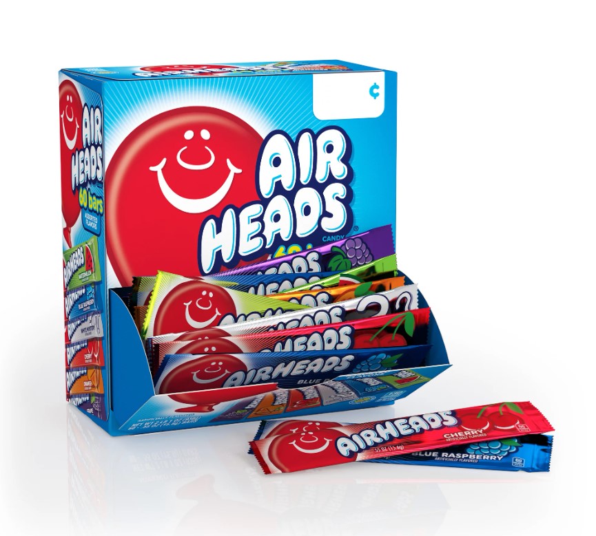 Airheads Assorted Gravity Feed (60Ct) Box