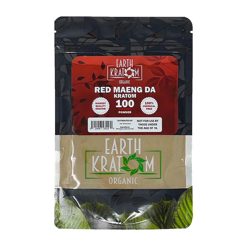 Earth Kratom Red Maeng Da 100G Kratom Powder