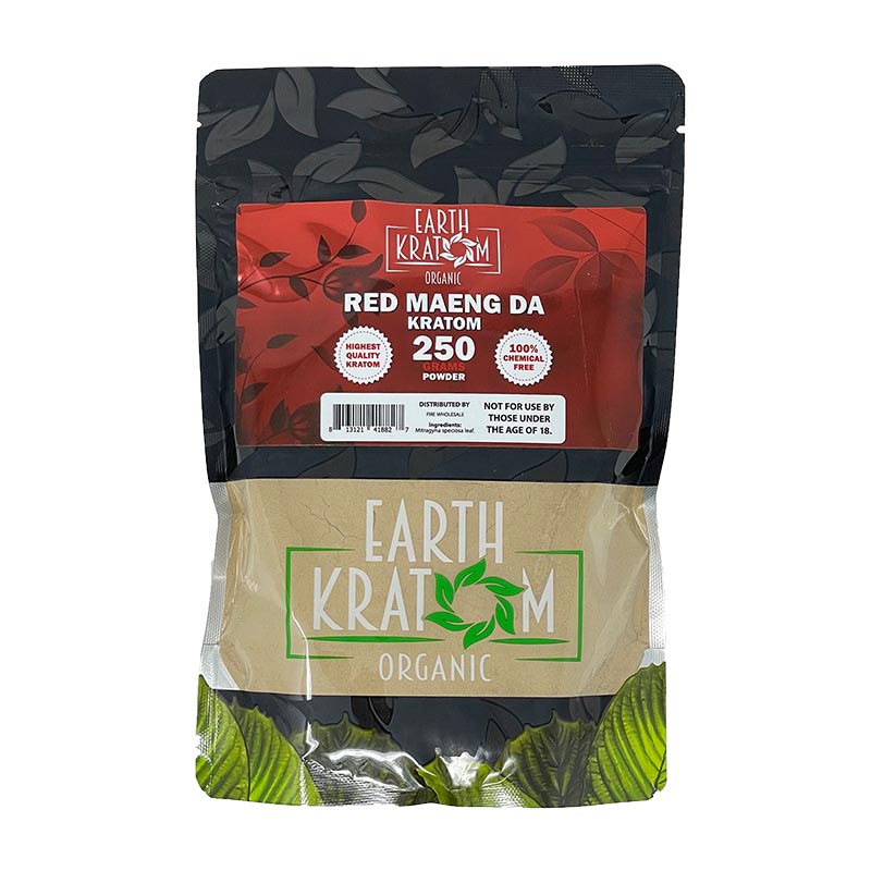 Earth Kratom Red Maeng Da 250G Kratom Powder