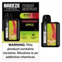 BREEZE Smoke Prime Edition Disposable 6000 Puffs (50ML) (5Ct) Box